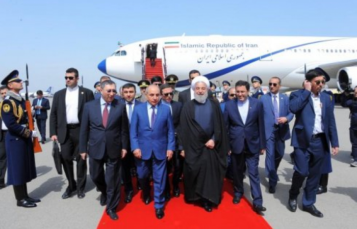 Iranian President arrives in Baku on official visit