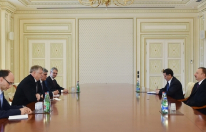 EU Special Representative Salber meets Aliev in Baku.