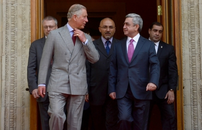 The Prince of Wales in Yerevan.