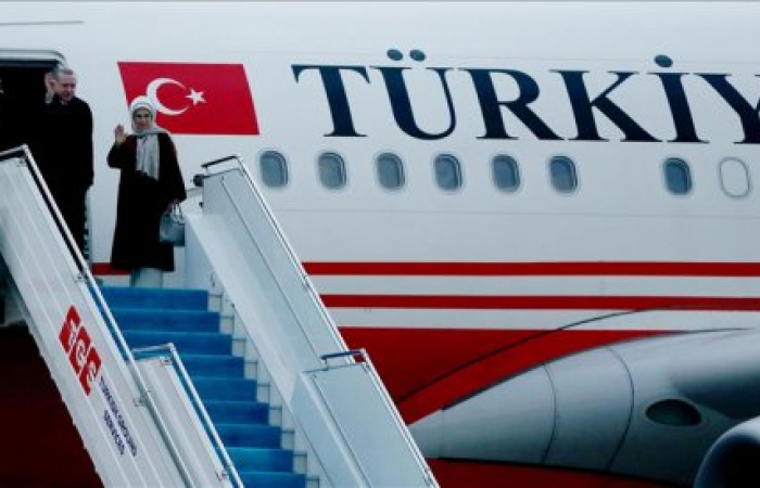 Turkish President in Paris on official visit