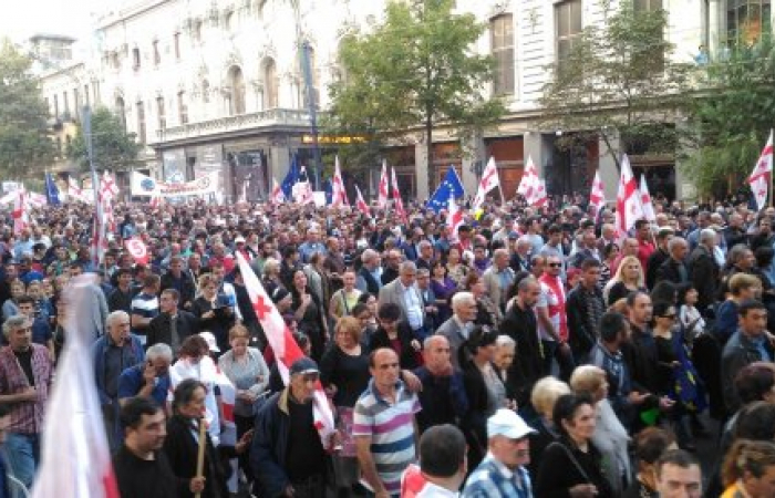 Opposition rally in Tbilisi passes off peacefully
