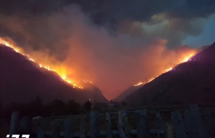 Fire ravages in the Caucasus