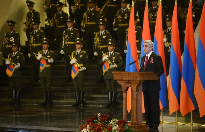 As Armenia celebrates Independence Day President said it needs "unfailing defence, peaceful work and sustainable development."