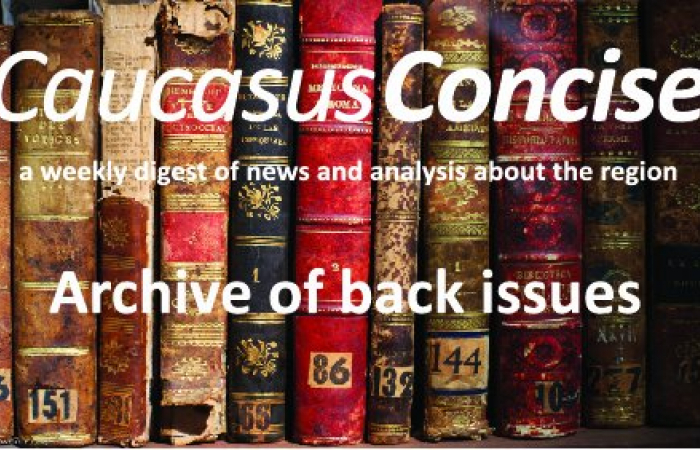 Caucasus Concise - Archive of back issues