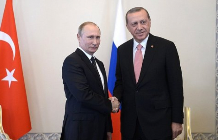 President Putin has met with Turkish President Erdogan in St Petersburg