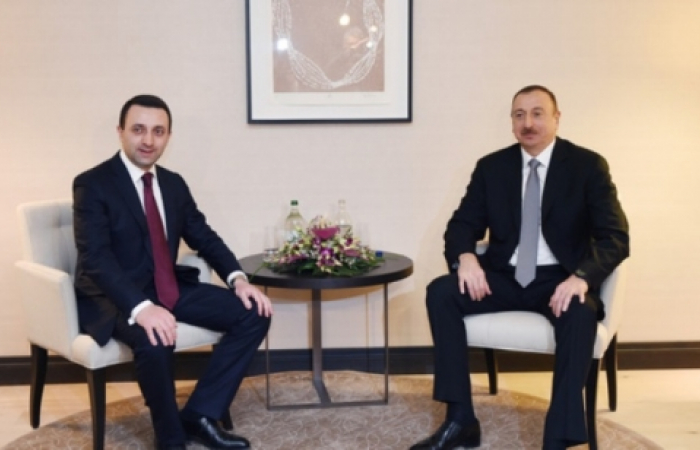 Georgian and Azerbaijani leaders meet in Davos