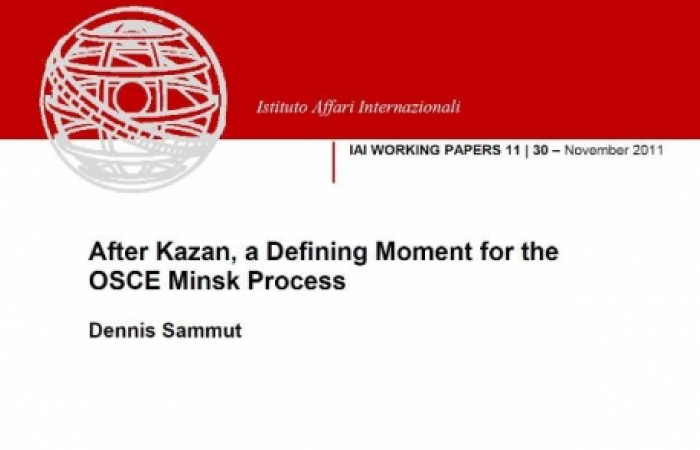 Istituto Affari Internazionali in Rome has published a paper on the future of the OSCE Minsk Process