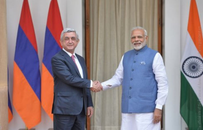 Sargsyan meets Modi in New Delhi