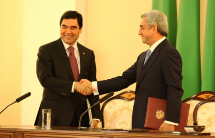 Armenia and Turkmenistan sign a number of agreements.The visit of the Turkmen President to Yerevan is significant given the importance of Turkmenistan for projects related to Caspian energy security.