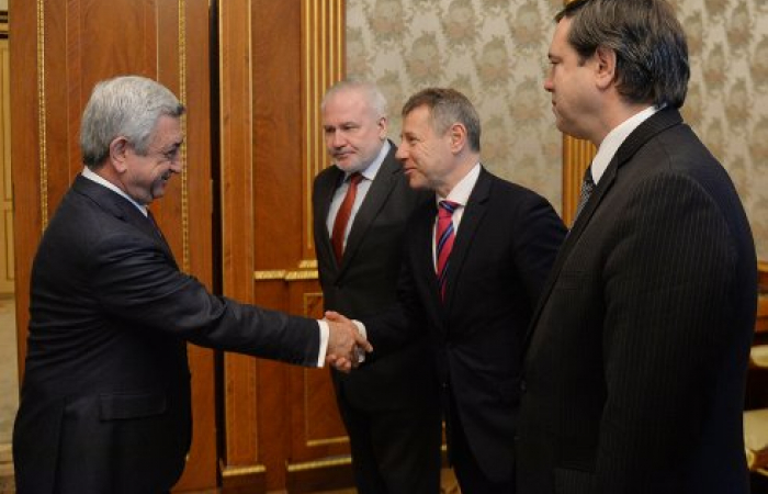 Armenian President meets with diplomats from Minsk Group co-Chair countries