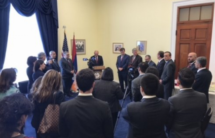 Sahakyan meets US Congressmen in Washington, but the visit is snubbed by officials