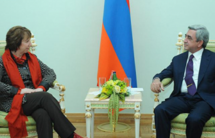 ASHTON IN YEREVAN CONTINUES TO FOCUS ON KARABAKH