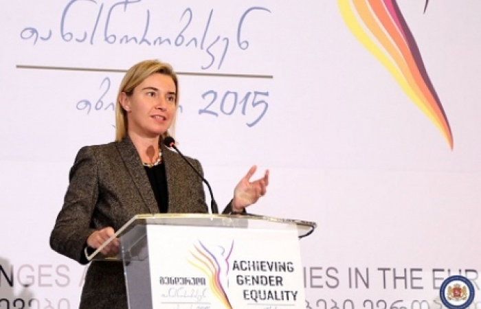 Federica Mogherini is in Tbilisi on her first official visit to Georgia.