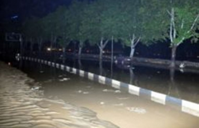 Flooding causes havoc in central Tbilisi.