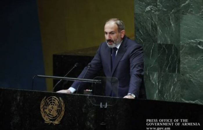 Prime Minister Pashinyan of Armenia outlines Karabakh position in an address to UN GA