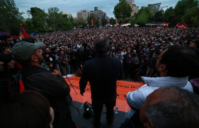 В Ереване прошли протесты против назначения Сержа Саргсяна на пост премьер-министра