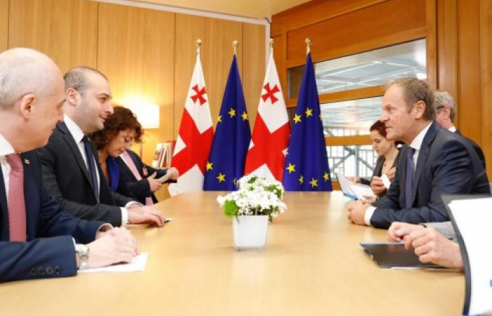 Donald Tusk meets Georgian prime minister to discuss relations, elections