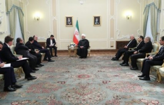 Iran's president Rouhani speaks about the need to expand relations with Azerbaijan