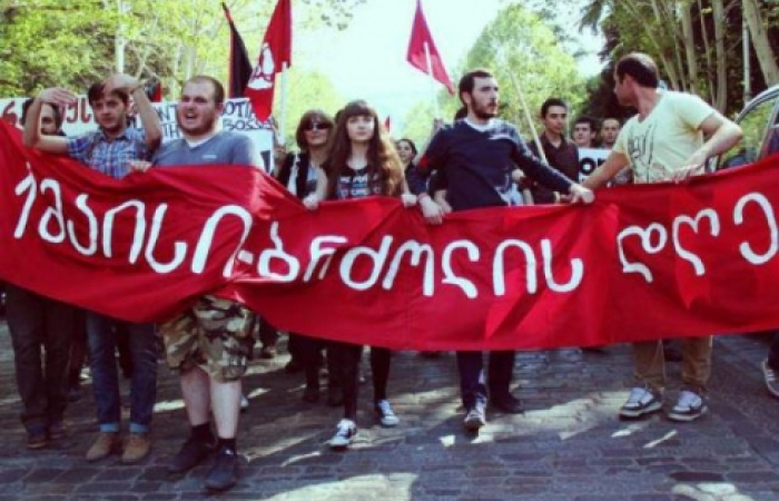 Mayday "struggle" in Tbilisi put police tactics on the spot. Sharp reaction by Georgian civil society after police break up Mayday rally organised by "Laboratory 1918".