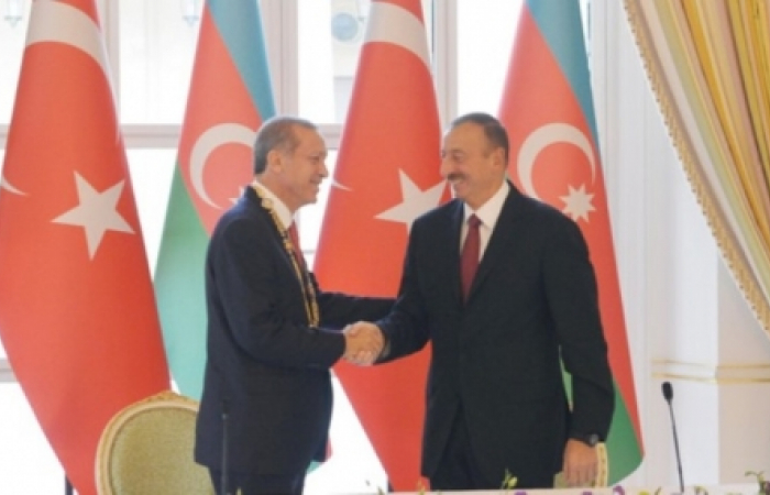 Erdogan on official visit in Azerbaijan.