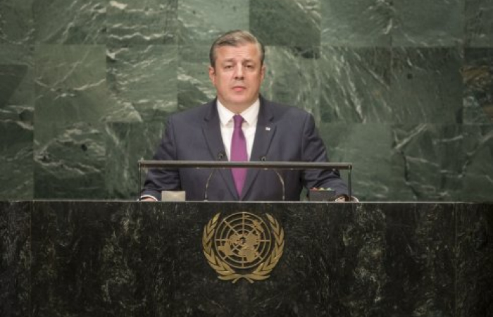 Georgian Prime Minister tells UN General Assembly his country was proud to be the fifth freest economy in the world