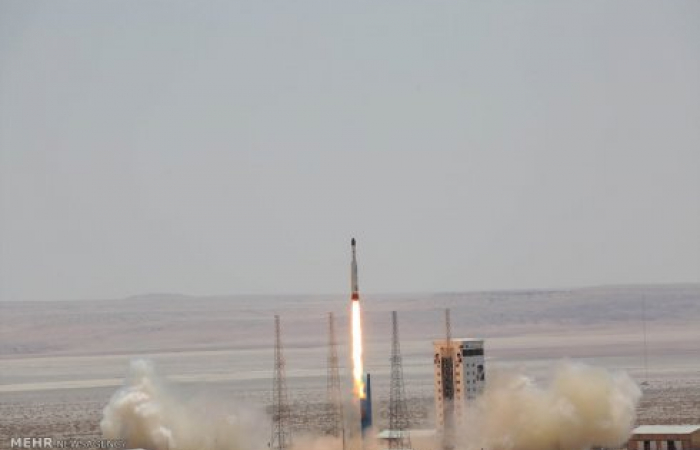 Iran launches a satellite-carrying rocket into space