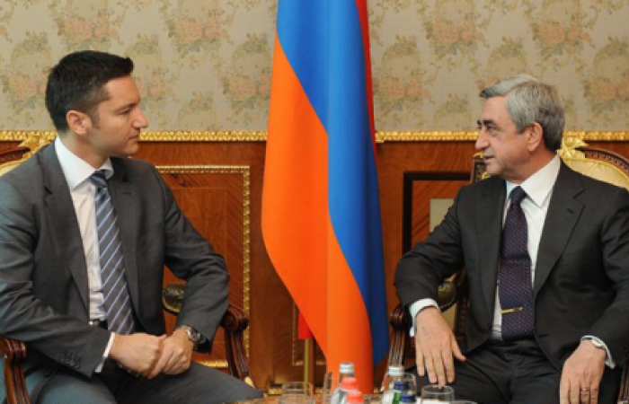 The President of Armenia receives the head of Euronest