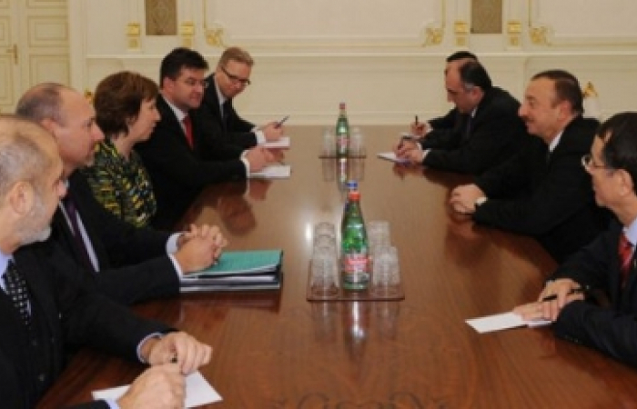 ASHTON AND ALIEV DISCUSS KARABAKH AND BILATERAL RELATIONS