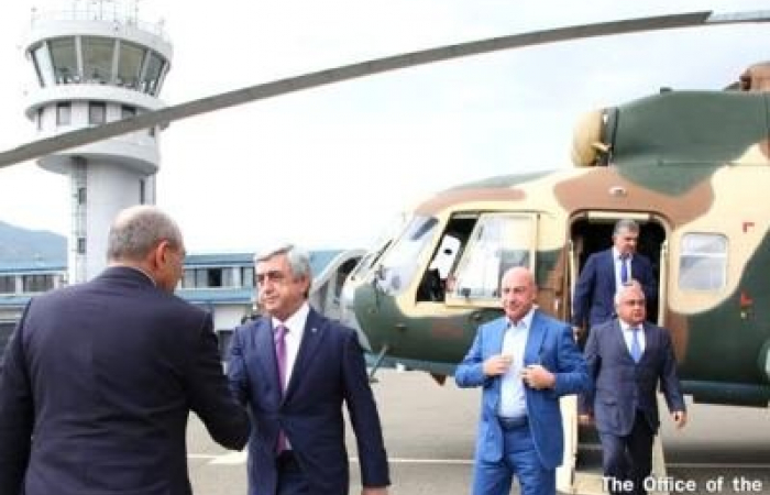 Armenian president visits Karabakh